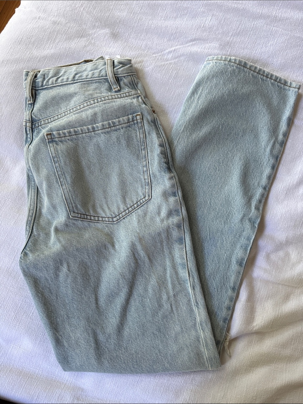 PacSun Light Wash Distressed Button-Fly Dad Jeans